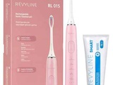 Звуковая зубная щетка с 5 режимами Revyline RL015, розовая, + паста