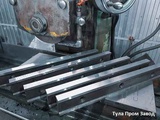 Производство ножей 1080 140 35мм для гильотинных ножниц по металлу. Изготовление ножей для гильотинных ножниц. Ножи гильотинные