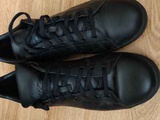 Adidas кроссовки кожаные черные, 48 р.
