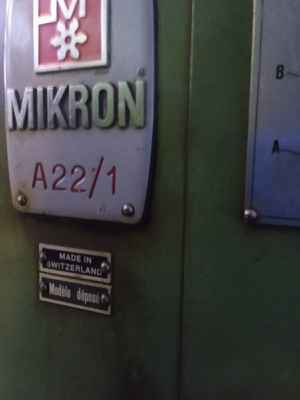 Фото объявления: Mikron A22/1 зубофрезерный станок в Велиже