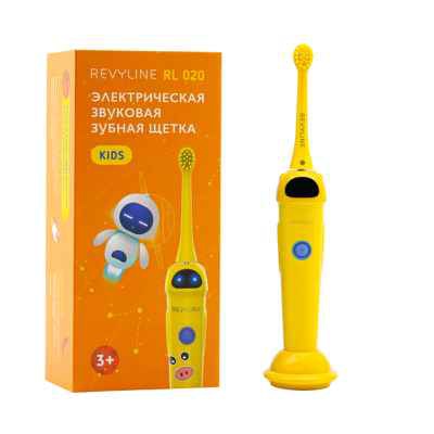 Фото объявления: Звуковая зубная щетка для детей Revyline RL 020 в желтом корпусе в Челябинске