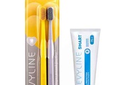 Зубные щетки Revyline SM6000 DUO (желтая и серая) и зубная паста Smart