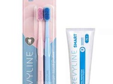 Зубные щетки Revyline SM6000 DUO (розовая и голубая) и зубная паста Smart