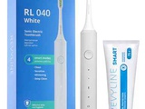 Звуковая зубная щетка Revyline RL 040 в белом корпусе и паста