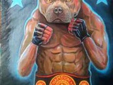 Картина собака боец Питбуль