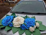 Свадебное украшение на авто
