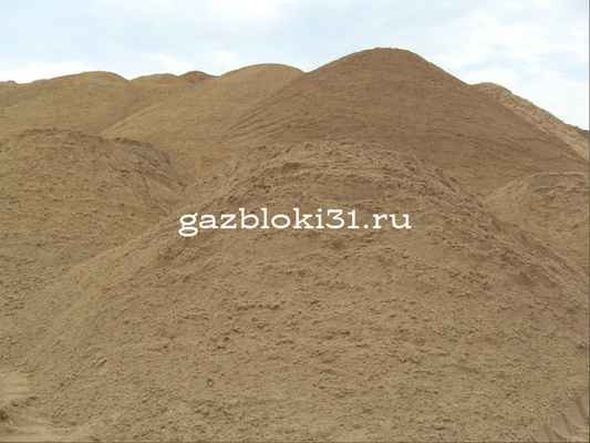 Фото объявления: Песок мытый природный черный строительный карьерный щебень отсев керамзит шлак в Белгородской области