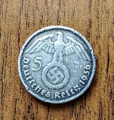 Фото объявления: Серебряная монета 5 Рейхсмарок 1936год в Москве